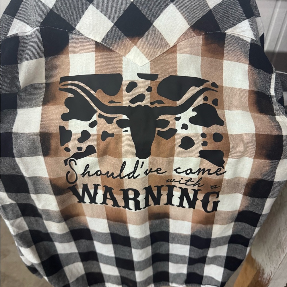 Levi's Black and White Checkered Shirt